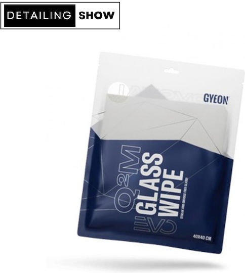 Gyeon Q2m Glasswipe Evo Cloth Microfiber Polishing for Windows Car 390gsm White 40x40cm