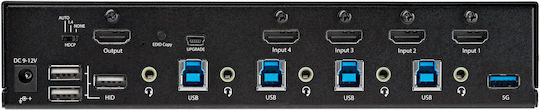 StarTech 4 Port KVM & Data Switch SV431HU34K6