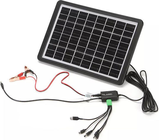 GDPLUS Ηλιακό Panel Φορτιστής 15W (Επαναφορτιζόμενων Μπαταριών / Μπαταριών Αυτοκινήτου / Φορητών Συσκευών) (GD-100S)