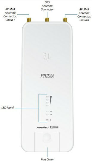 Ubiquiti Rocket 5ac Prism Gen2 Ap 5GHz Airmax Ac Airprism Gps 3x Rsma 1x Gigabit Rj45 Poe 24V