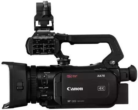 Canon Видеокамера XA75 @ 30fps Сензор CMOS Запис на Карта с памет със Сензорен Екран 3.5" с HDMI