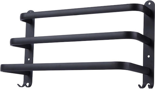 Vilde Single Wall-Mounted Bathroom Shelf Unit ​40x40cm Black