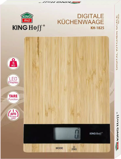 KING Hoff Ψηφιακή Ζυγαριά Κουζίνας έως 5kg Μπεζ