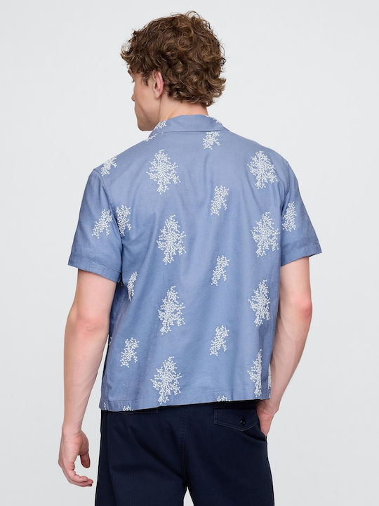 Short-sleeved Shirt Soft Cornflower