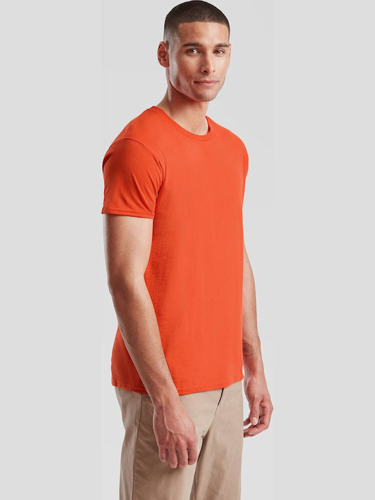 Fruit of the Loom Iconic Ανδρικό Διαφημιστικό T-shirt Κοντομάνικο Flame