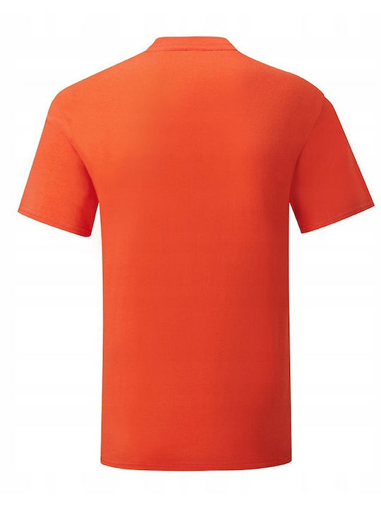 Fruit of the Loom Iconic Ανδρικό Διαφημιστικό T-shirt Κοντομάνικο Flame