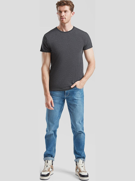 Fruit of the Loom Iconic Men's Short Sleeve Promotional T-Shirt Dark Heather Grey