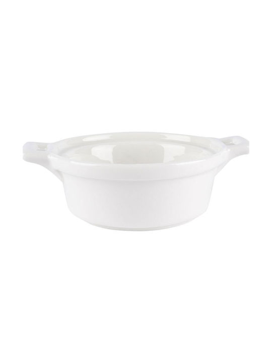Excellent Houseware Στρογγυλό Πυρίμαχο Σκεύος για Σουφλέ από Πορσελάνη 13x10x4cm 3τμχ