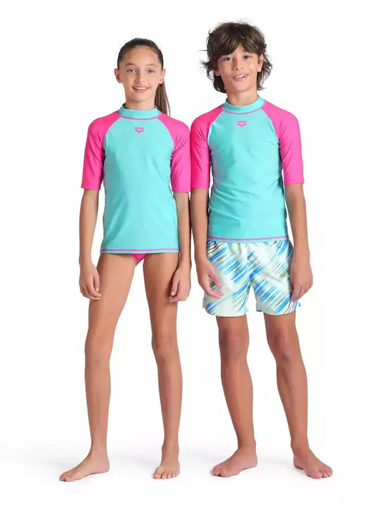 Arena Costum De Baie Pentru Copii Rashguard Verde