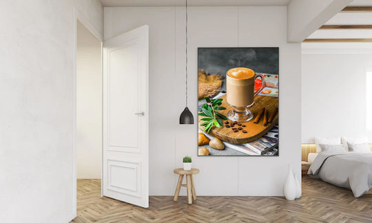 Πίνακας Latte Cinnamon Coffee Beans Latte Κανέλα Κόκκους Καφέ 100x150 Πίνακας Latte Cinnamon Coffee Beans Latte Κανέλα Κόκκους Καφέ 100x150