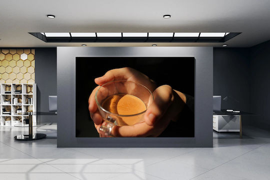 Gemälde Hand, die eine Tasse Kaffee hält 120x80