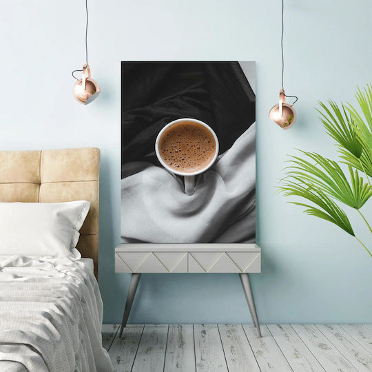 Πίνακας Cup Coffee On Fabric Φλιτζάνι Καφέ Ύφασμα 100x150