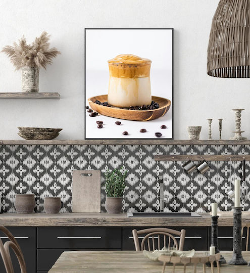 Πίνακας Dalgona Coffee Coffee Beans Καφές Dalgona Κόκκους Καφέ 80x120