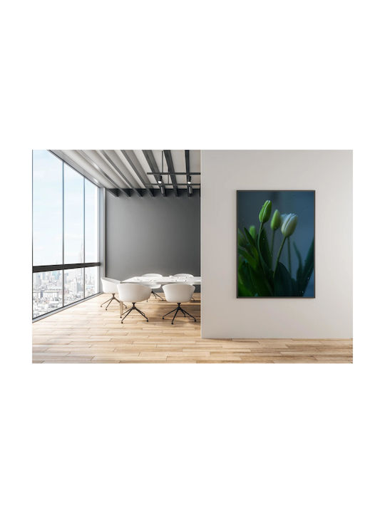 Gemälde Tulpen hinter Glas 100x150