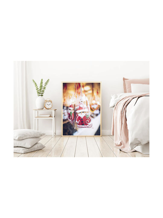 Gemälde Weihnachtsmann Kekse 80x120