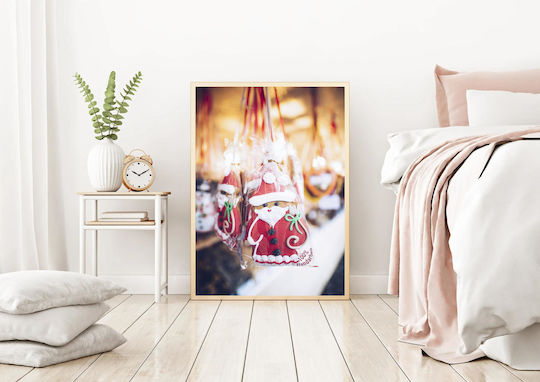 Πίνακας Christmas Santa Cookies Χριστουγεννιάτικα Μπισκότα Άγιου Βασίλη 80x120