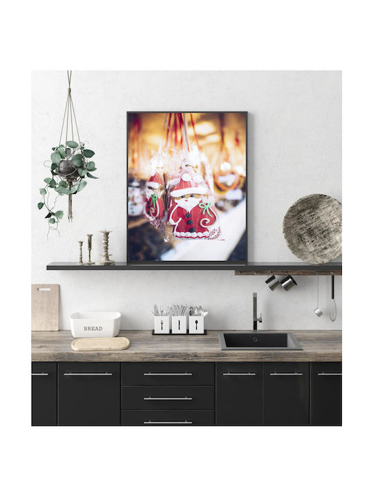 Gemälde Weihnachtsmann Kekse 80x120