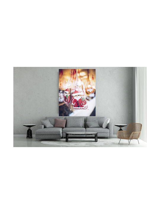 Gemälde Weihnachtsmann Kekse 80x120