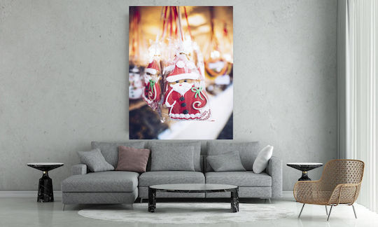 Πίνακας Christmas Santa Cookies Χριστουγεννιάτικα Μπισκότα Άγιου Βασίλη 80x120