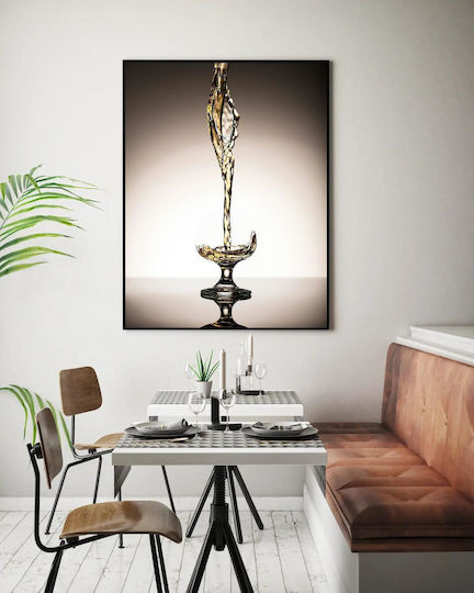 Painting Liquid Splash In Glass 100x150