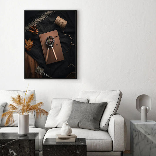 Πίνακας Rustic Coffee Beans Arrangement Ρουστίκ Ρουστίκ Κόκκους Καφέ 80x120