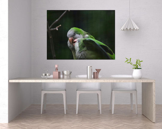 Pereche de papagali în natură Pictură 150x100