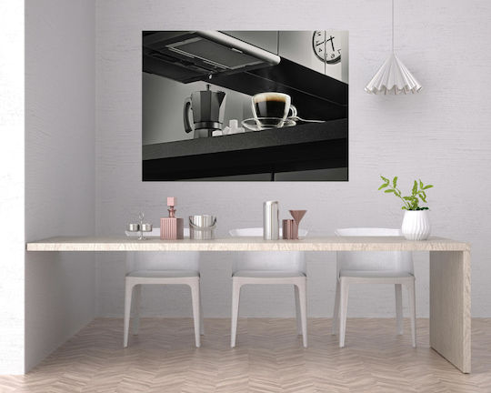 Painting Coffee Espresso Maker In Modern Kitchen 120x80