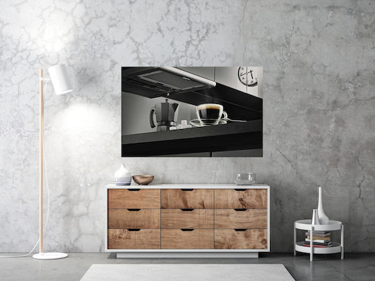 Painting Coffee Espresso Maker In Modern Kitchen 120x80