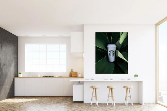 Πίνακας Coffee Cup In Plants Φλιτζάνι Καφέ Φυτά 100x150