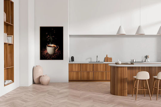 Gemälde Kaffeebohnen Tasse 80x120