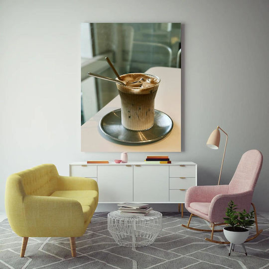 Картина Ледено кафе Метални сламки 80x120