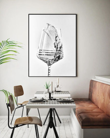 Spritzendes Weinglas Gemälde 100x150