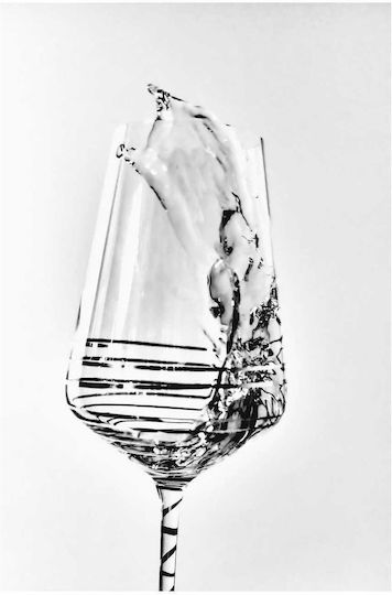 Spritzendes Weinglas Gemälde 100x150