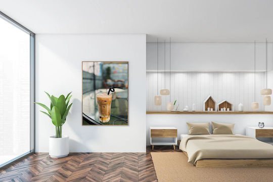 Πίνακας Iced Coffee On Glass Table Παγωμένος Καφές Γυάλινο Τραπέζι 100x150 Πίνακας Iced Coffee On Glass Table Παγωμένος Καφές Γυάλινο Τραπέζι 100x150