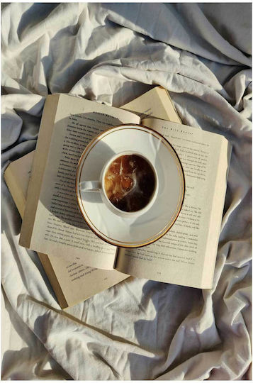 Gemälde Kaffee Offene Bücher Auf Stoff Kaffee Offene Bücher Auf Stoff 100x150