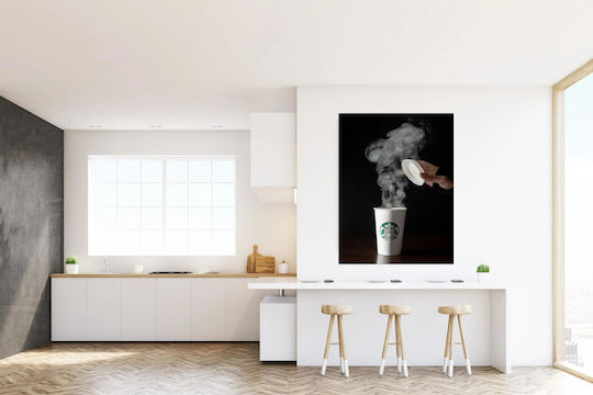 Steaming Coffee Cup Painting 80x120