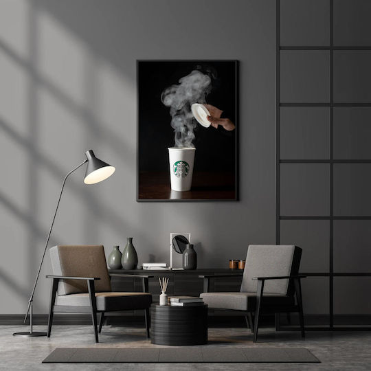 Steaming Coffee Cup Painting 80x120