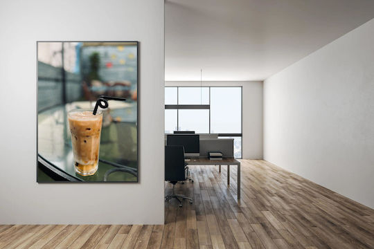 Painting Iced Coffee On Glass Table 80x120