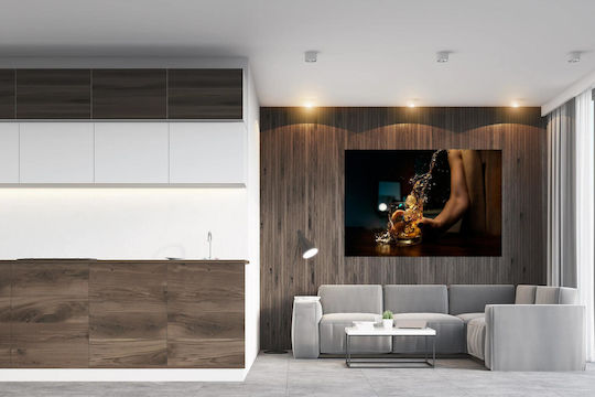 Splashing Whiskey In Glass Painting 100x70