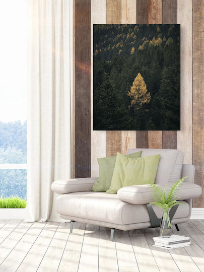 Πίνακας Golden Tree In Dense Forest Χρυσό Δέντρο Πυκνό Δάσος 60x90