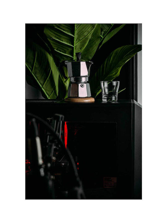 Gemälde Kaffeemaschine Glas Pflanzen 80x120