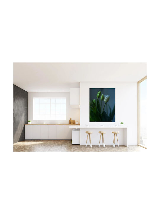 Πίνακας Tulips Behind Glass Τουλίπες Πίσω Γυαλί 60x90