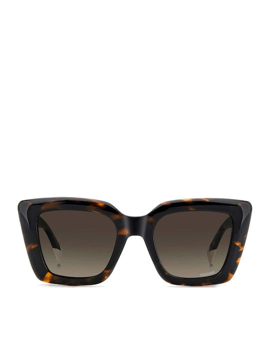 Missoni Women's Sunglasses with Brown Tartaruga Plastic Frame and Brown Gradient Lens MIS 0214/S 086/HA