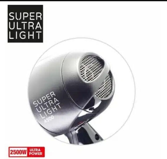 Ceriotti Super Ultra Light 4500 Professional Hair Dryer 2500W Black
