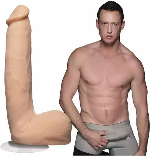 Doc Johnson Signature Cocks Pierce Paris Ultraskyn with Removable Vac-U-Lock Ρεαλιστικό Dildo με Όρχεις και Βεντούζα Vanilla 23cm