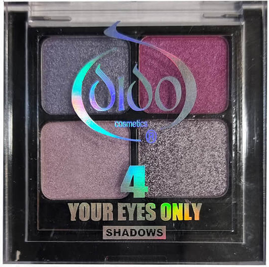 Dido Cosmetics Paletă Fard De Pleoape Cu 4 Culori În Formă Pudră Presată 7gr
