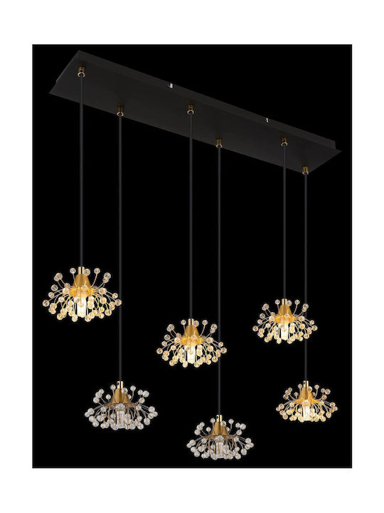 Globo Lighting Κρεμαστό Φωτιστικό Διάφανο