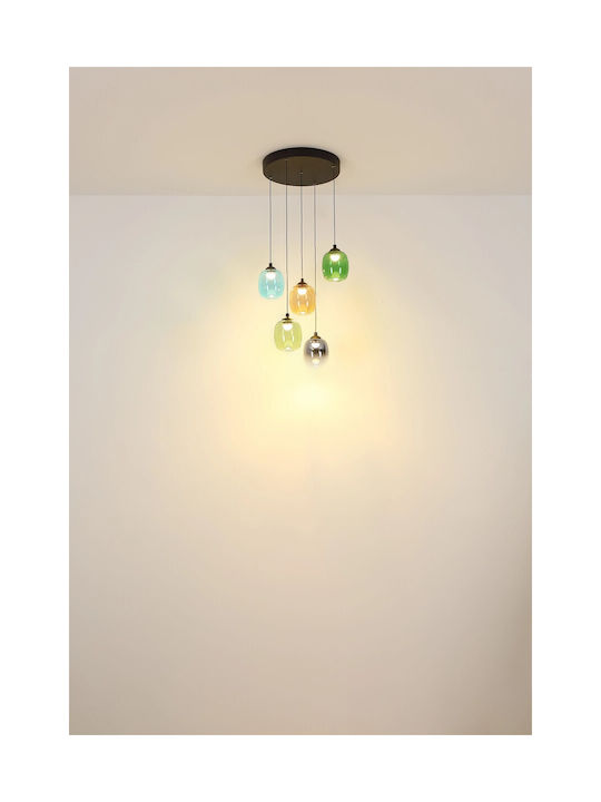 Globo Lighting Κρεμαστό Φωτιστικό Μαύρο