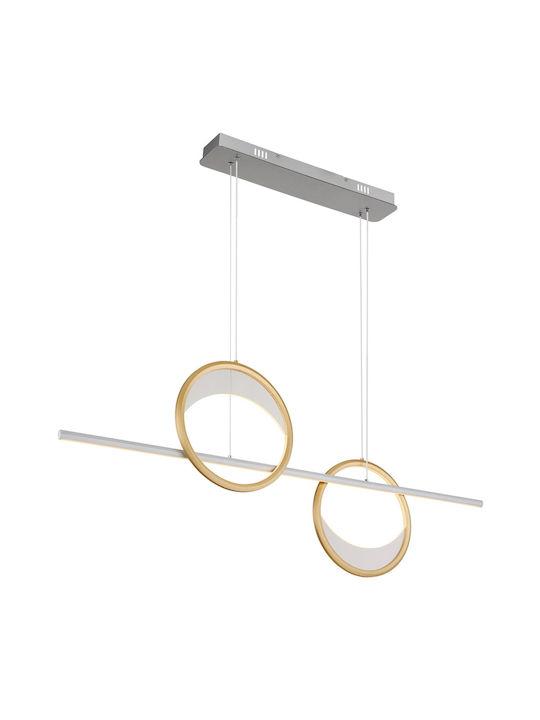Globo Lighting Κρεμαστό Φωτιστικό Ασημί
