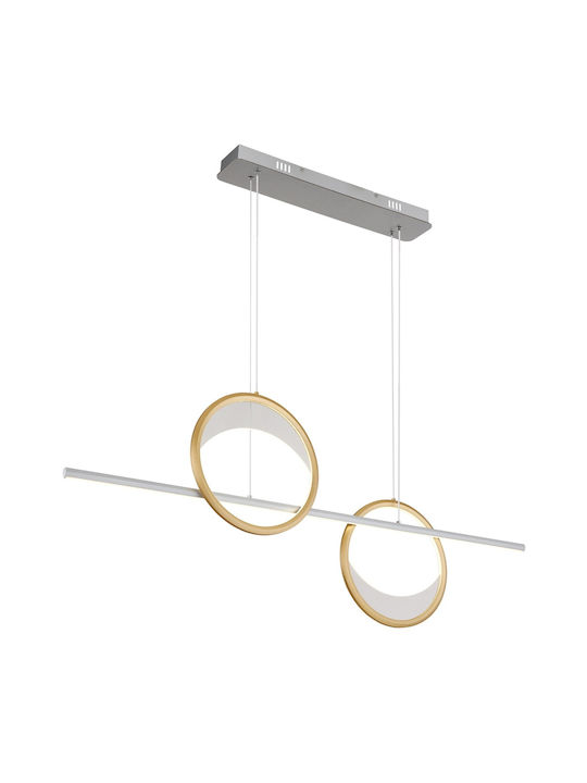 Globo Lighting Κρεμαστό Φωτιστικό Ασημί